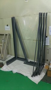 粉体塗装　グレー仕上げ