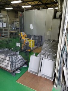 焼付塗装　溶剤仕上げ　順番待ち
